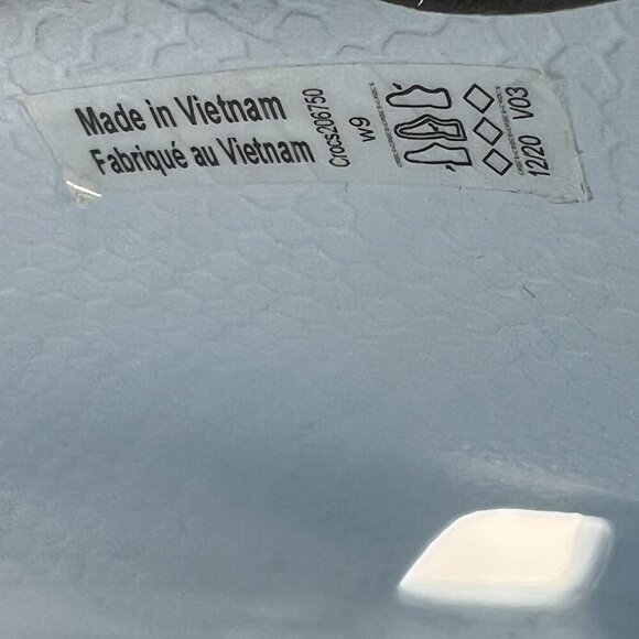 Crocs Womens W9 Classic Clogs Shark Wave Planet Charms Dr Nurse Shoes Baby Blue - Picture 2 of 11